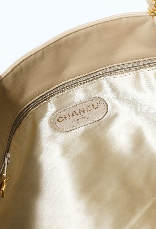 Chanel Beige Grand Shopping Tote Bag - 11