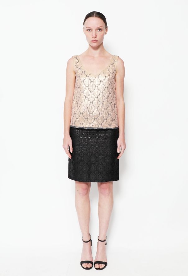 Prada S/S 2002 Brocade Belted Skirt - 4