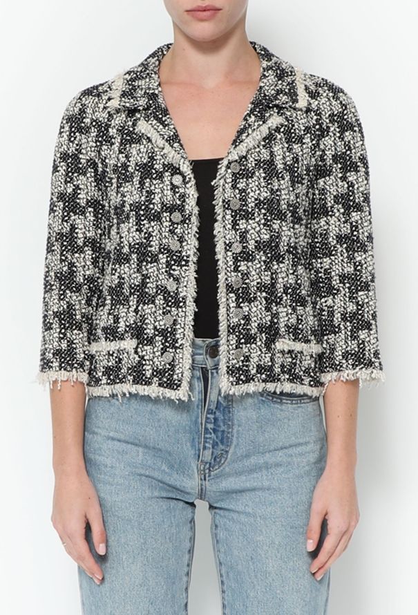Chanel 2005 Tweed Frayed Trim Ensemble - 1