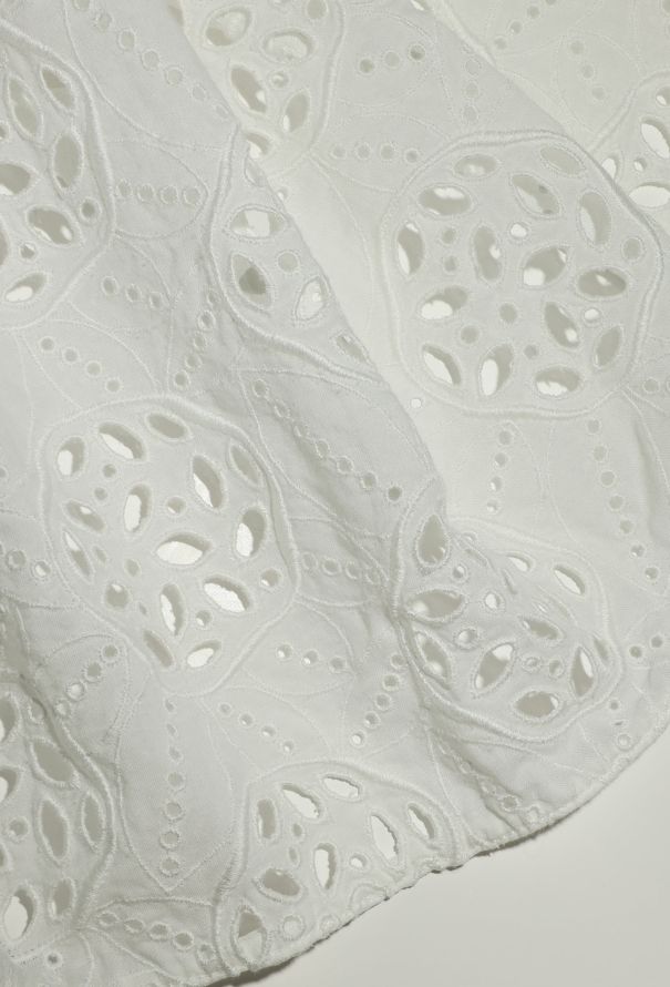 Valentino Floral Cotton Eyelet Dress - 7