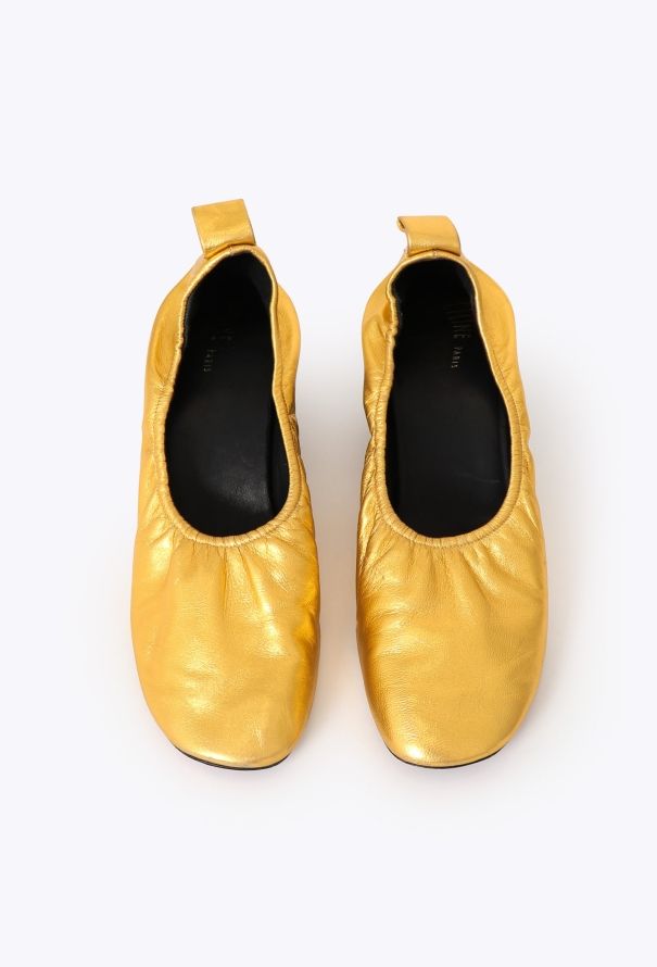 Céline S/S 2015 Metallic Ballerina Pumps - 4