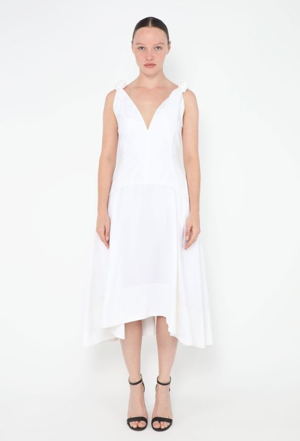 Bottega Veneta 2022 Asymmetrical Poplin Dress - 1