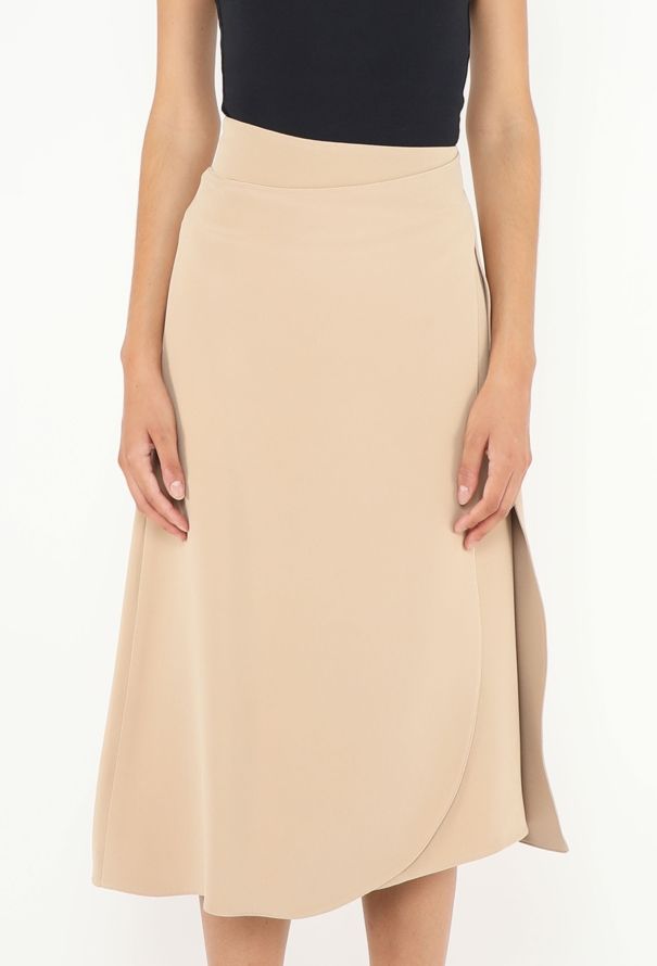 Céline Belted Silk Wrap Skirt - 3