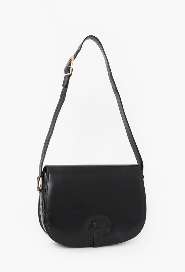 Céline '70s Black Carriage Shoulder Bag - 2