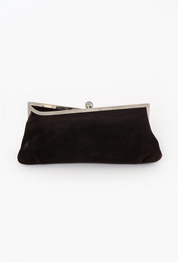 Cesare Puccini Suede Clutch - 4