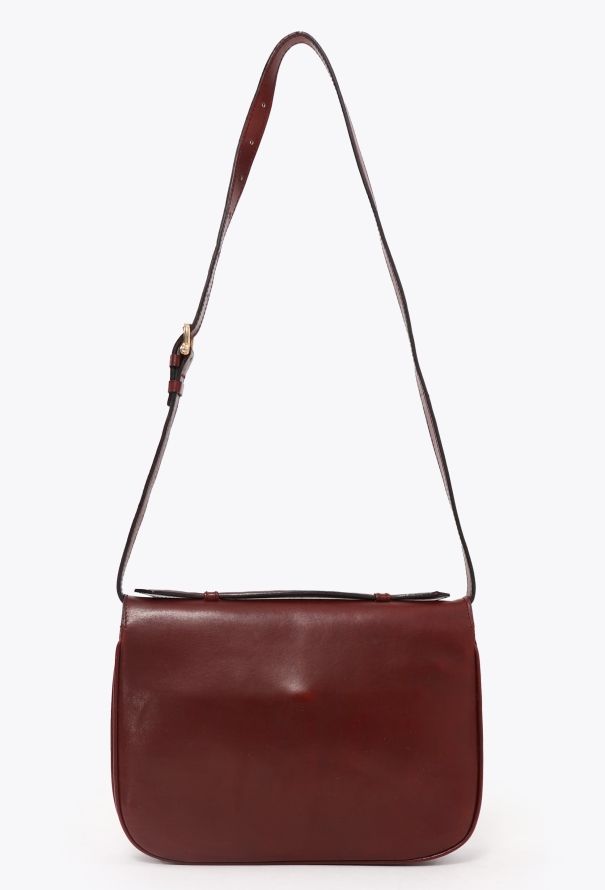 Céline Vintage Calèche Bag Burgundy - 5