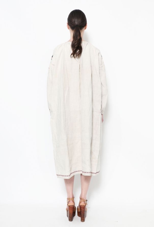 World Treasures Floral Embroidered Linen Tunic - 5