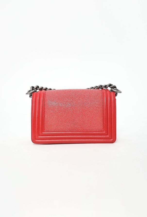 Chanel Galuchat Mini Boy Bag - 5