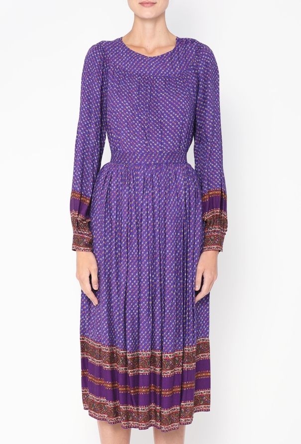 Oscar De La Renta '70s Bohemian Floral Ensemble - 3