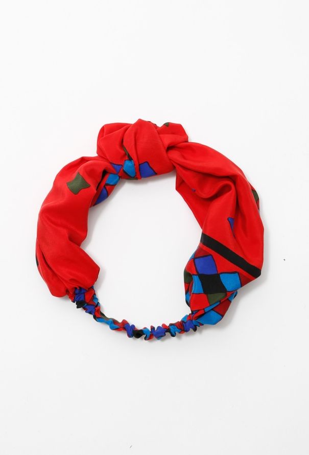 ReSee Atelier Handmade '80s Harlequin Print Scarf Turban - 2