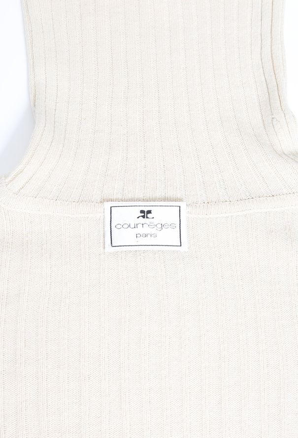 Courrèges 60s Ribbed Turtleneck Sweater - 5