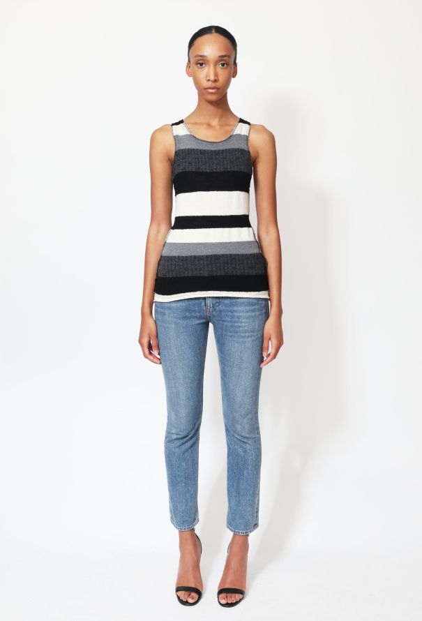 Junya Watanabe 2005 Striped Wool Knit Tank - 1
