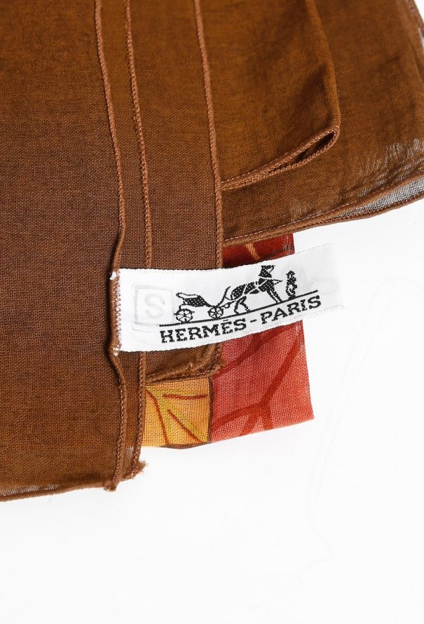 Hermès Leaf Printed Shawl - 4