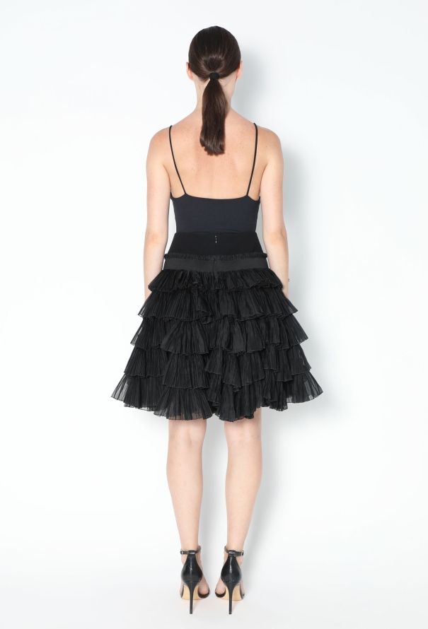 Balenciaga Resort 2009 Tiered Silk Skirt - 4