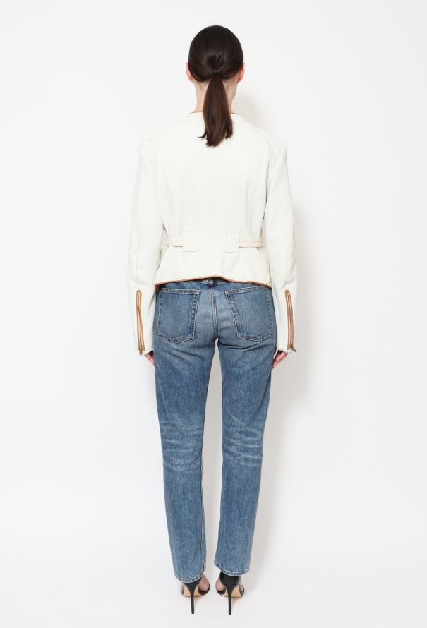 Céline Belted Linen Zip Jacket - 5