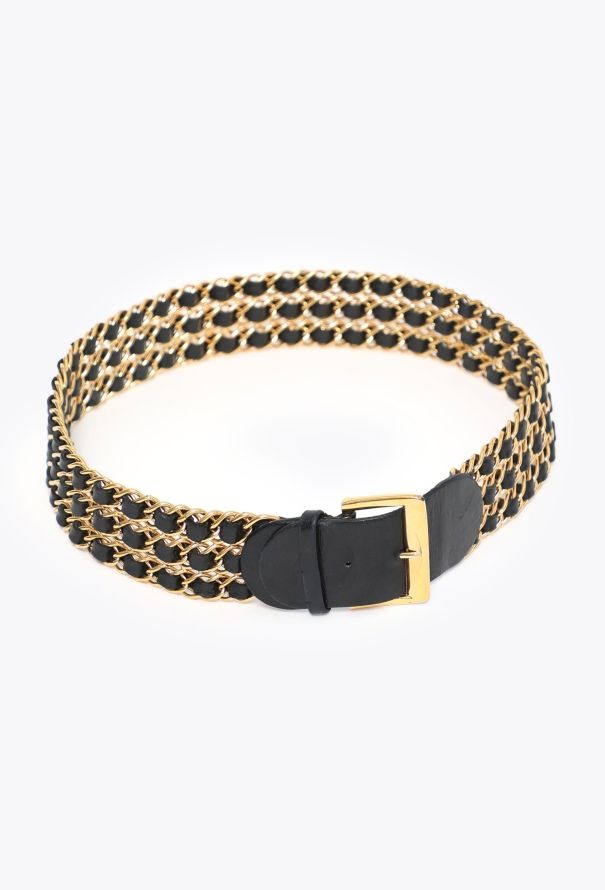 Chanel F/W 1989 Interwoven Chainlink Belt - 4