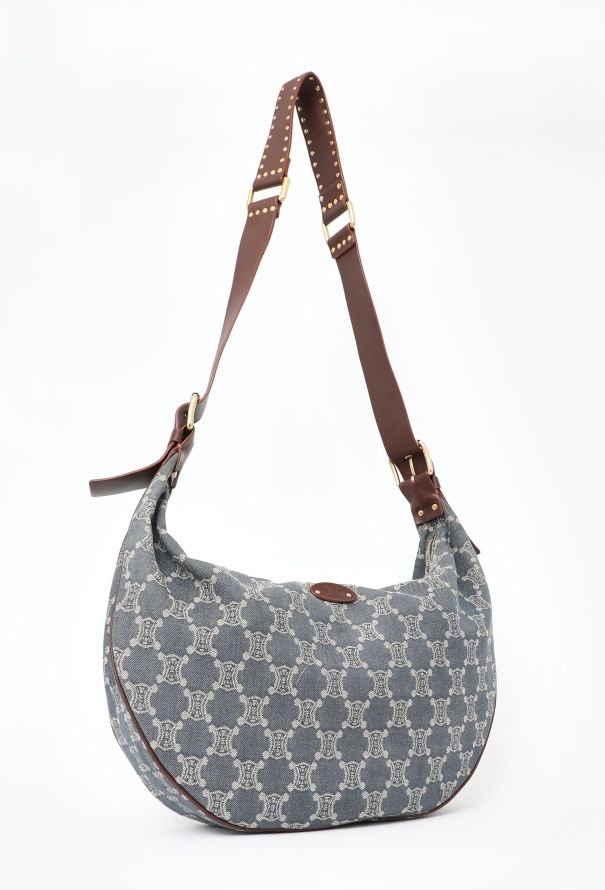 Céline Denim Triomphe Crossbody Bag - 2