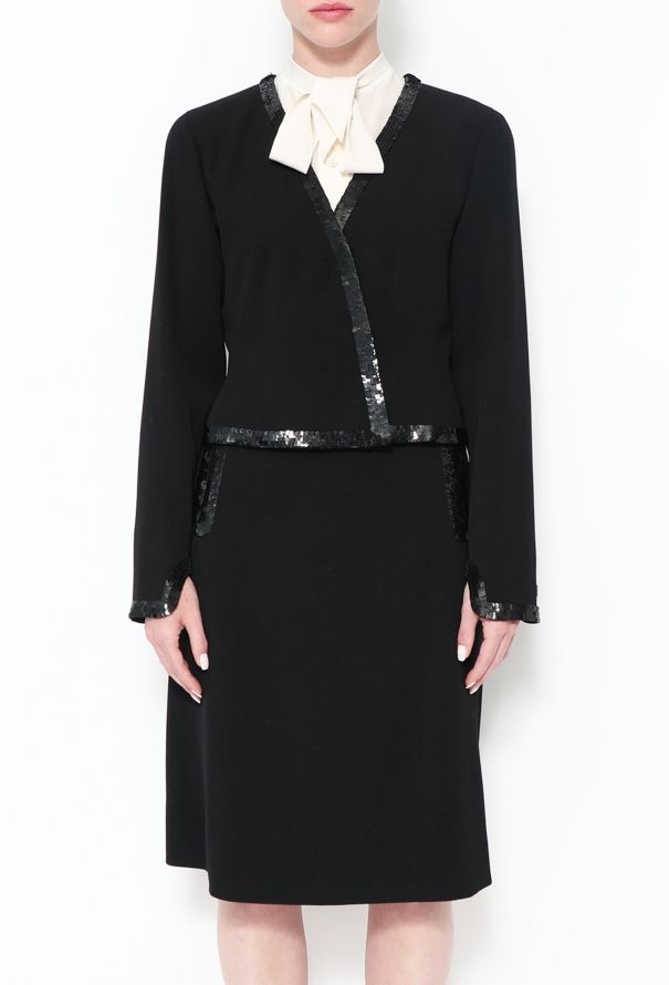Chanel Sequin Trim Skirt Ensemble - 4