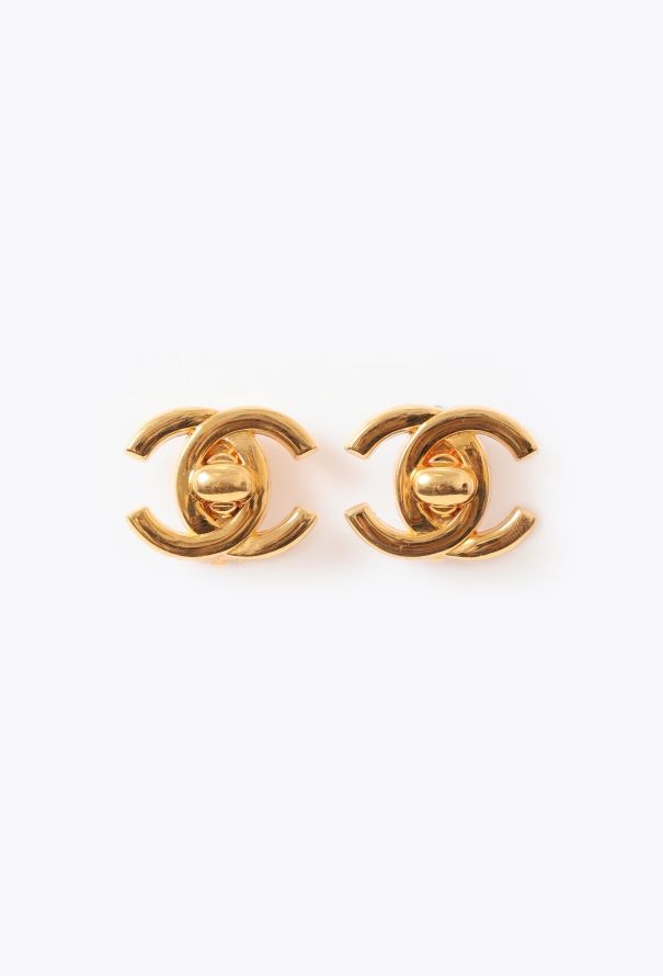 Chanel 1995 'CC' Clip Earrings - 1