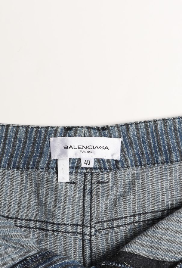 Balenciaga Early 2000s Denim Cargo Skirt - 5