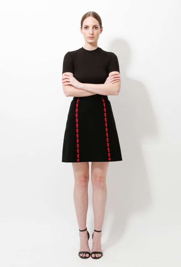 Alaïa Embroidered Box Pleated Skirt - 3