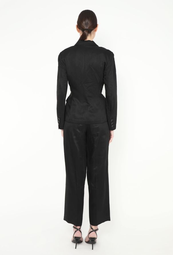 Alaïa Vintage Cinched Twill Suit - 7