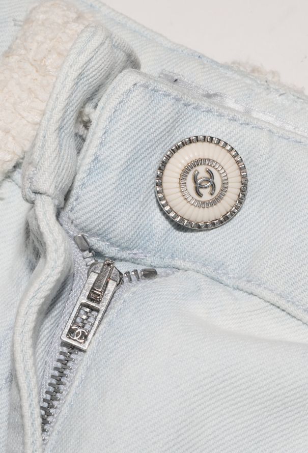 Chanel Resort 2021 Tweed Trim Jeans - 8