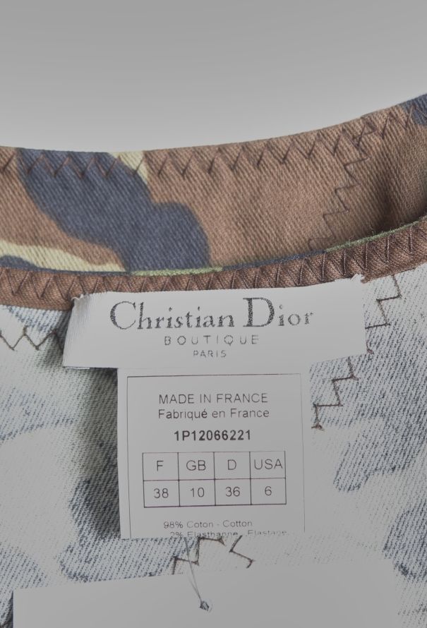 Dior Iconic S/S 2001 Camouflage Cotton Dress - 5