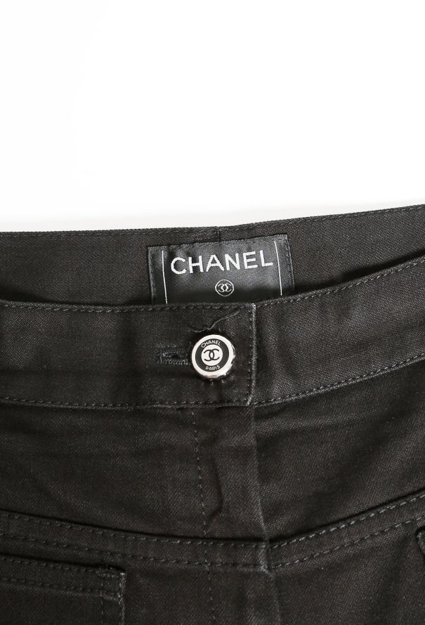 Chanel Bootcut Double Pocket Denim Trousers - 4