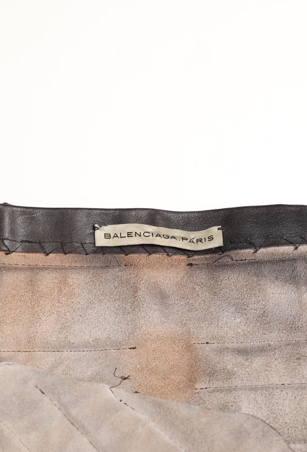 Balenciaga Campaign S/S 2010 Pleated Leather Skirt - 7