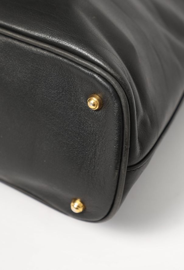 Gucci Vintage Black Bamboo Bag - 11