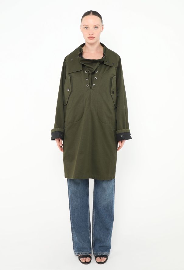 Céline 2017 Gabardine Eyelet Parka - 1