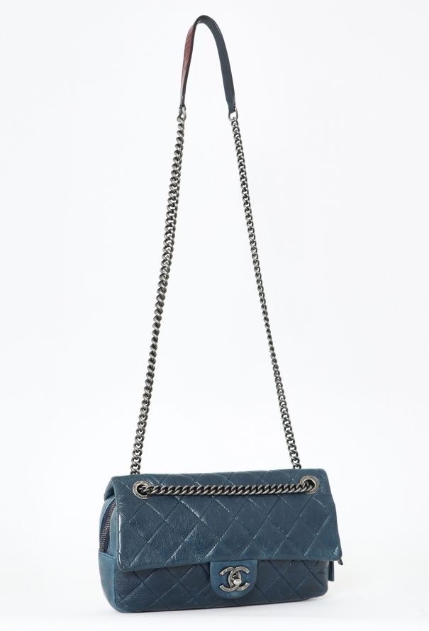 Chanel Blue Portobello Flap Bag - 3