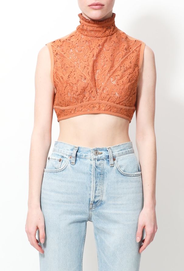 Chloé 2018 Lace Cropped Top - 1