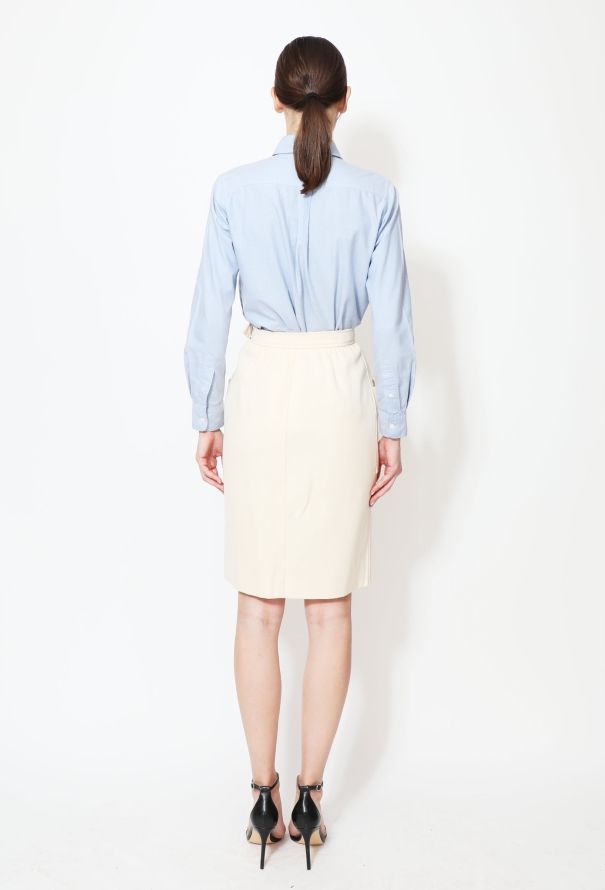 Saint Laurent ‘70s Diagonal Twill Skirt - 3