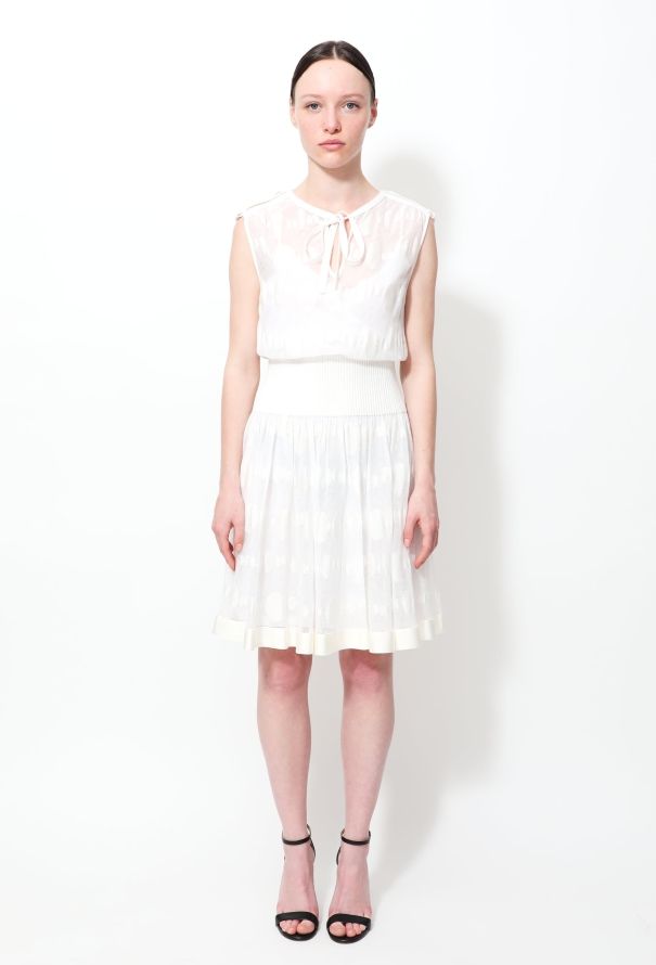Chanel 2016 Embroidered 'CC'  Flared Dress - 1