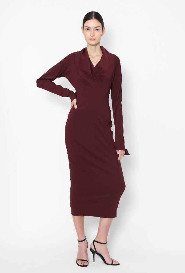 Romeo Gigli COLLECTOR '80s Cowl-Neck Dress - 3