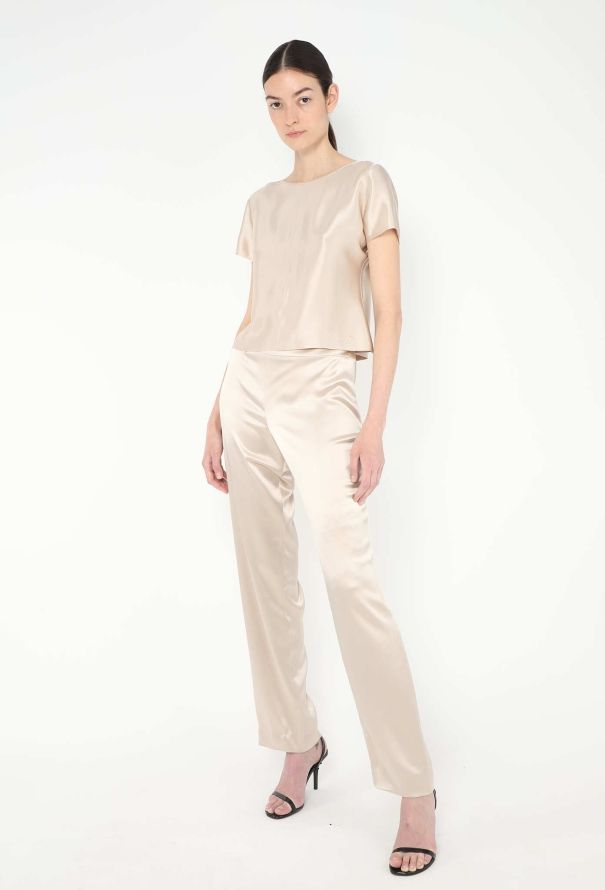 Chanel Charmeuse Cap-Sleeve Ensemble - 4