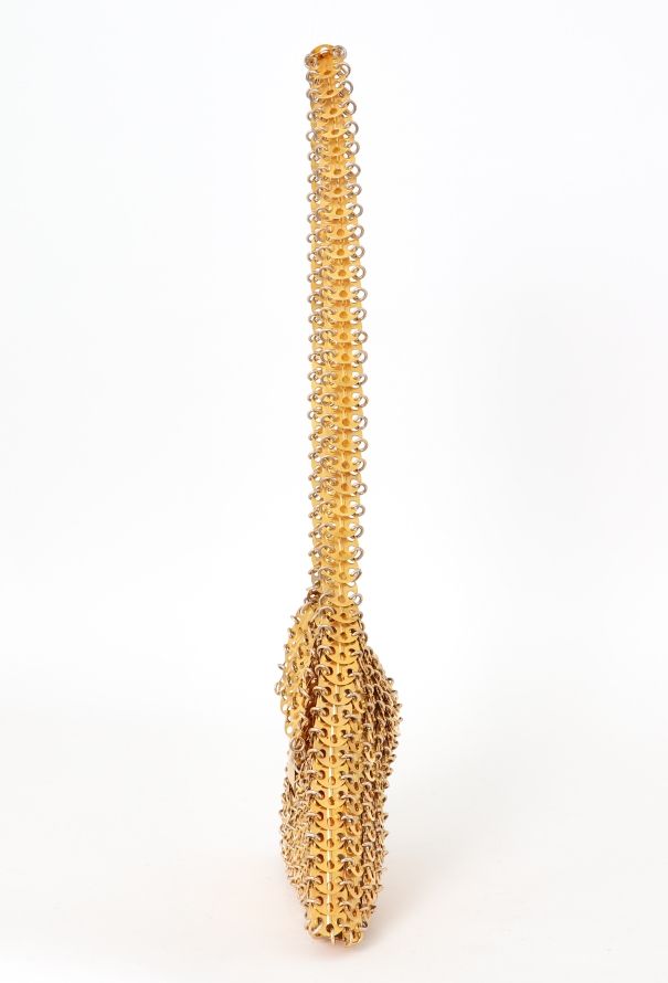 Paco Rabanne '60s Gold Chainmail Disc Shoulder Bag - 5
