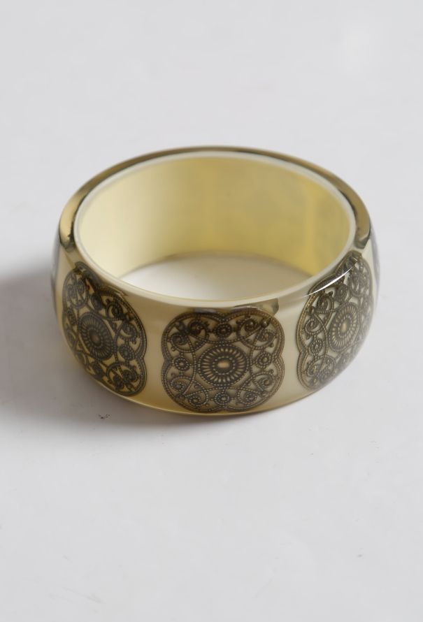 Metallic Embellished Resin Cuff - 4