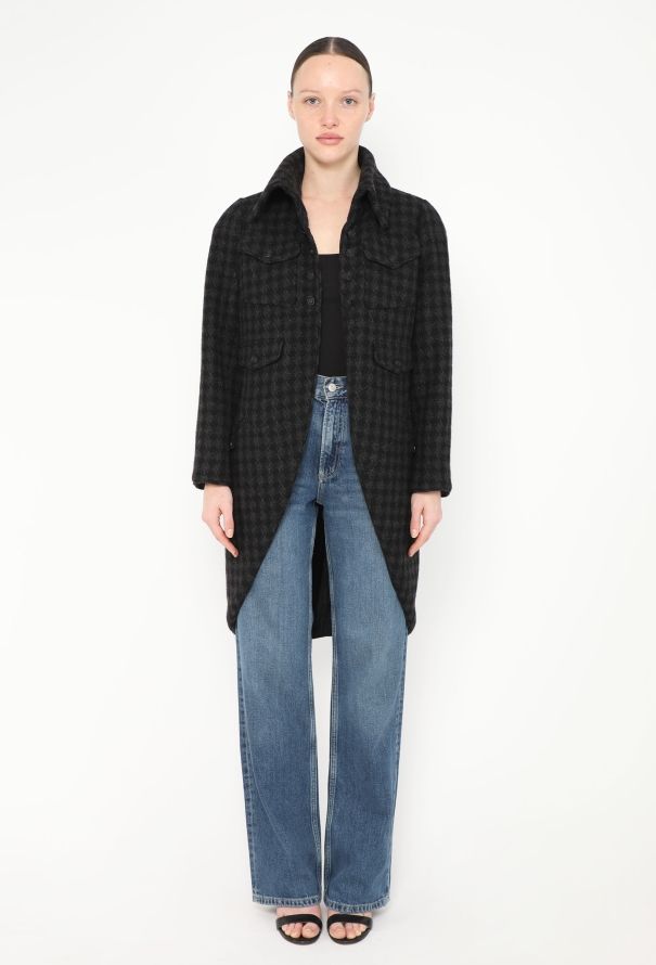 Chanel F/W 2008 Cashmere Houndstooth Coat - 1