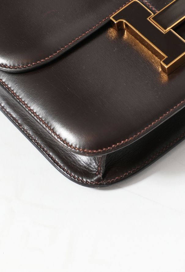 Hermès Constance 24 – Ébène Box Leather & Enamel H Closure - 9