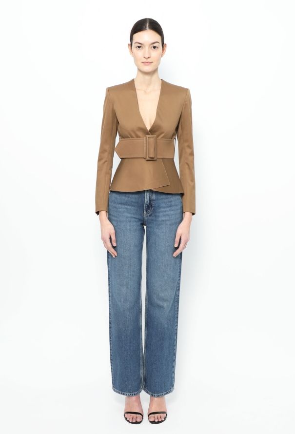 Céline S/S 2012 Belted Peplum Jacket - 3