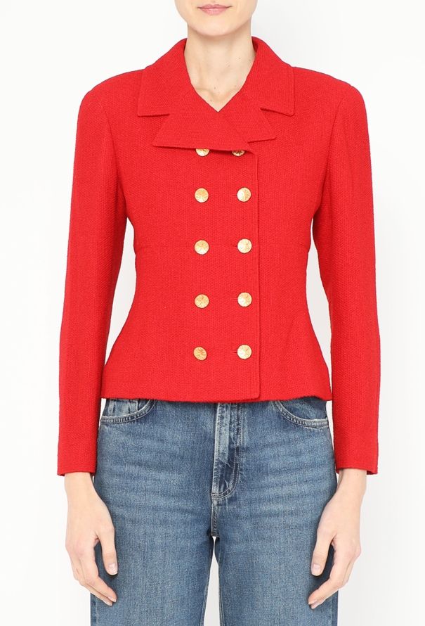 Chanel 1998 Tweed Clover Blazer - 1
