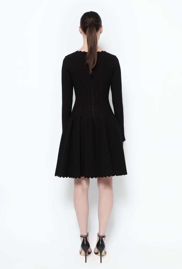 Alaïa Scalloped Skater Dress - 4
