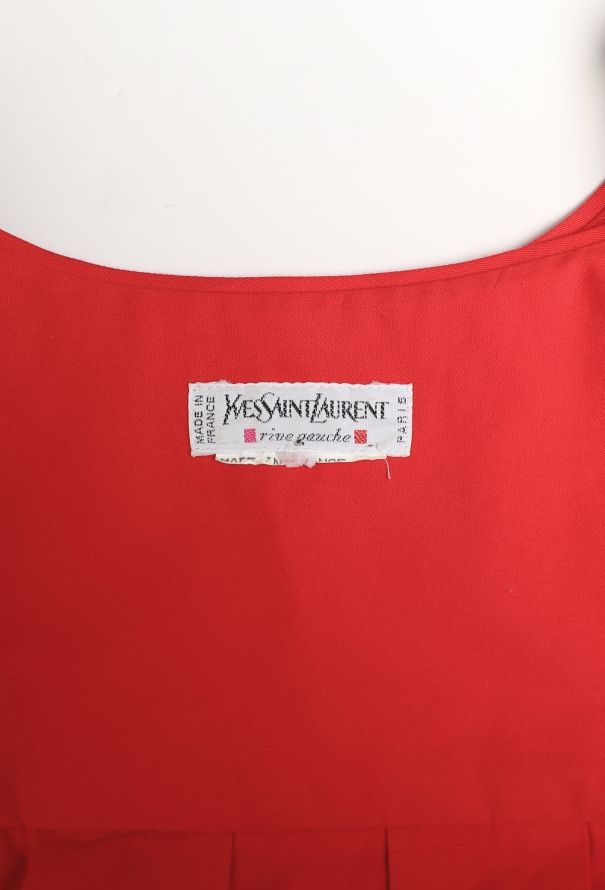 Saint Laurent S/S 1990 Pleated Tunic Dress - 6