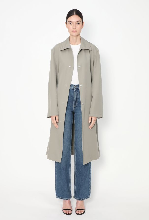 Jil Sander Wardrobe 2024 Gabardine Duster Coat - 3