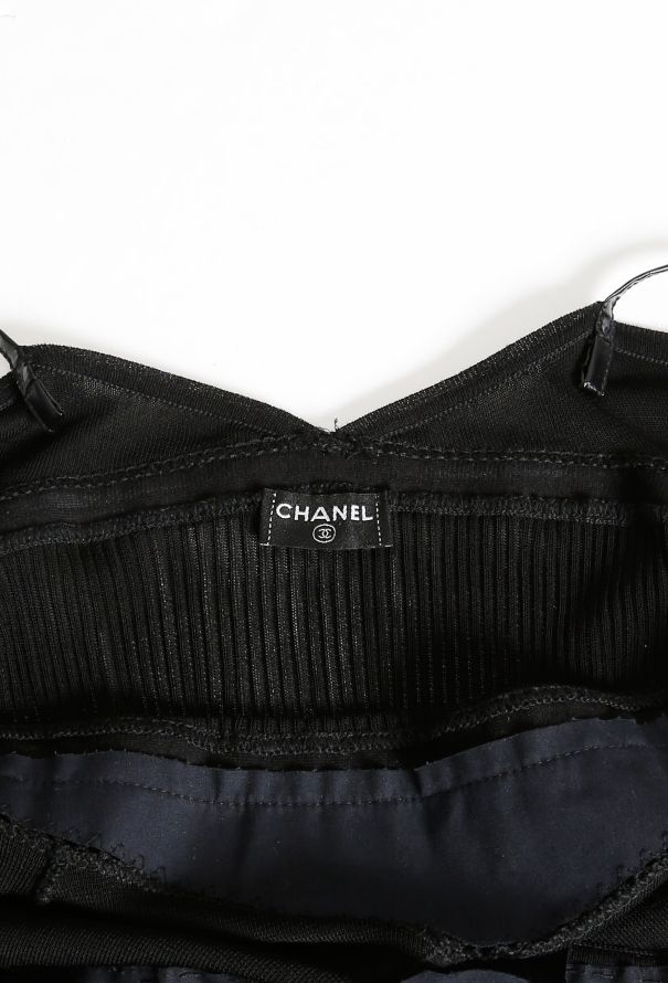 Chanel Patent Trim Top & Skirt Ensemble - 4