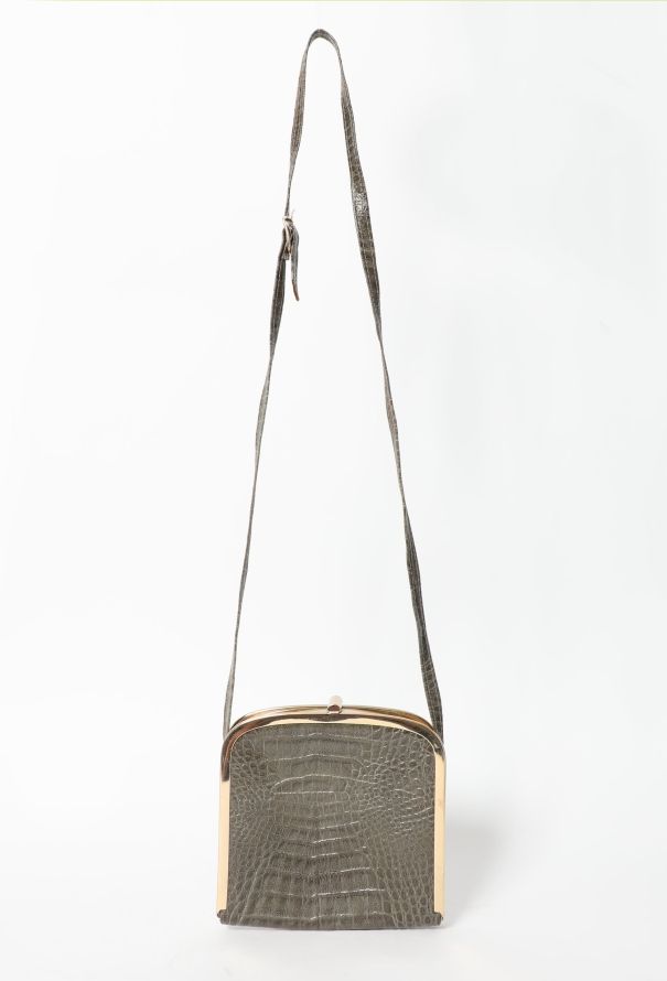Alligator Crossbody Minaudière - 4