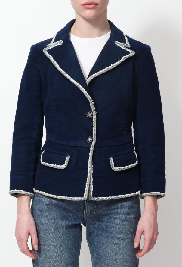 Chanel Iconic 2007 Fringe Trim Corset Jacket - 1